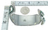 Turquoise Needlepoint Sterling Silver Water Waves Cuff Bracelet RX78328